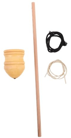 Yardwe Holzkreisel Mit Peitsche Für Junge Mädchen Als Interaktives Indoor-Spielzeug Für Familie Präzisions-drehscheibe Fördert Hand-Augen-koordination Und Feinmotorik