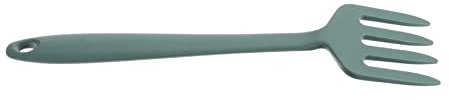 FUNOMOCYA Tenedor De Silicona Mediano Color Verde Oscuro Para Cocina Utensilio Práctico Resistente Al Calor Para Mezclar Ensaladas y Pasta Adecuado Para Cocina Casera