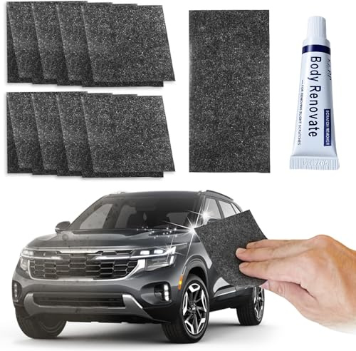 Solivive 8 Stück Nano Sparkle Tuch, Nano Kratzerentferner Tücher für Auto Lackreparatur, Entfernt Leichte Kratzer & Schrammen, Inkl. Polierfunktion für Lackpflege Für alle Fahrzeugtypen