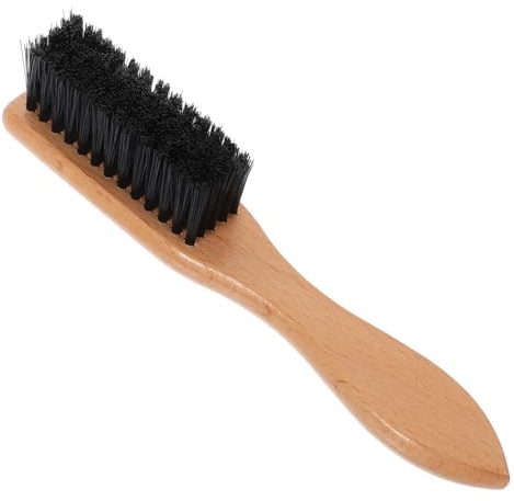Veemoon Bartbürste zum Styling und Bändigen für Männer mit Holzgriff Weiche Borsten Komfortabler Griff Tragbares Bartpflege Werkzeug von Schnurrbart und Haaren