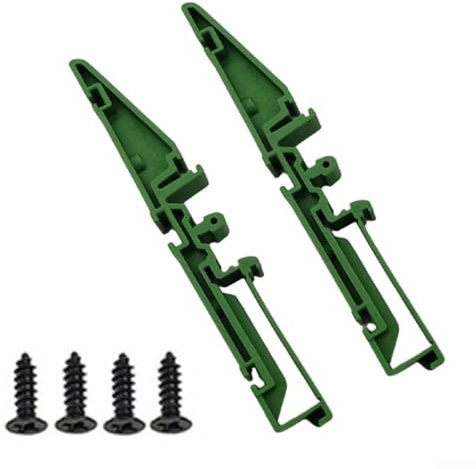 Pumixiy DIN-Schienenadapter aus Kunststoff für C45 35 mm Montage, Leiterplatten-Unterstützungs-Clips, Paar mit 46,5 mm Lochabstand für stabile Leiterplatteninstallation