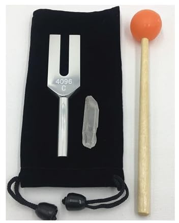 Stämgaffel aluminiumlegering stämgaffel hög frekvens kristallgafflar yoga meditation musikal slagverksinstrument (stil D)