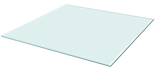 vidaXL Tischplatte aus gehärtetem Glas quadratisch 800x800 mm Tisch Glasplatte