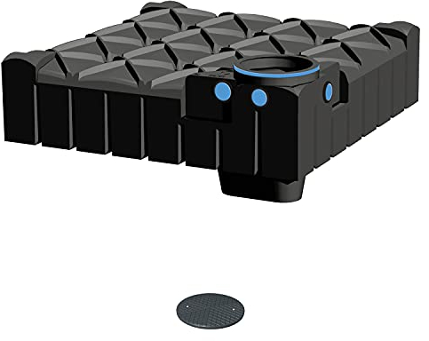 PREMIER TECH AQUA GmbH Zisterne 3000 Liter Basic Flachtank F-LINE inkl. Deckel TopCover - das Original - Kunststoff, Kunststoffzisterne, Komplettset
