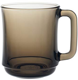 Duralex Versailles Lot de 6 tasses en verre 310 ml, grande fumée, passe au micro-ondes et au lave-vaisselle