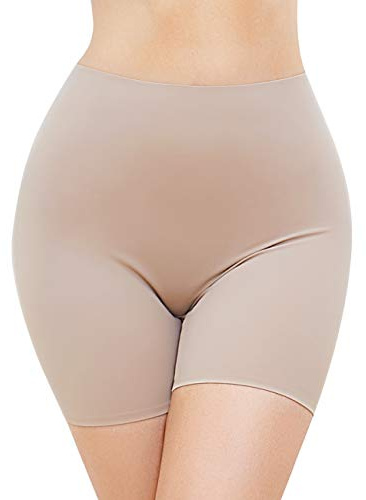 SLIMBELLE® Sömlösa underklänningar för kvinnor, shorts, anti-skavning, halkshorts, långa ben, trosor mjuk stretch, osynliga trosor kalsonger basunderkläder
