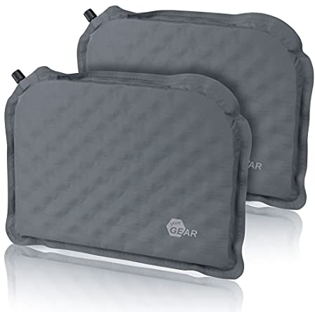 your GEAR Thermo Sitzkissen Set - 2X selbstaufblasendes Sitzkissen 40x30x3,5 cm Sitzpolster Stuhlauflage Stuhlkissen