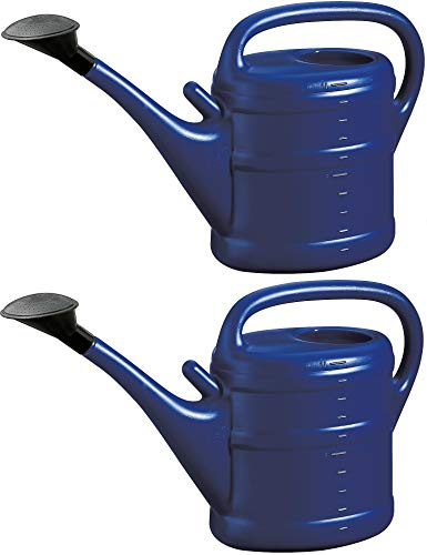 2X Gießkanne 10L BLAU + 1x KÜHLSCHRANKMAGNET! Blumenkanne Kunststoff für groß & klein, Garten & Zimmerpflanzen Gießkannen Gieskanne Gieskannen Giesskanne 10 Liter Watering Can Gieskannen10Liter