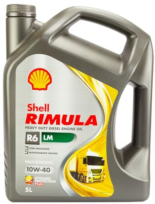 SHELL Motoröl 10W-40 Rimula Motor Öl ACEA E6 ACEA E9 API CK-4 R6 LM 4L