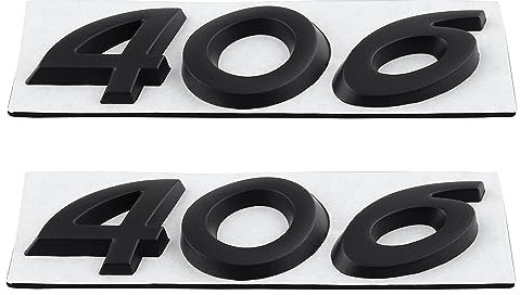 406 Emblème de voiture autocollant de décoration pour coffre Noir