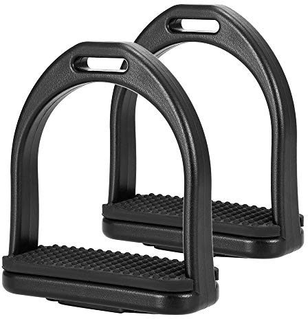 ERYUE Pferd Steigbügel-2 STÜCKE Reiten Steigbügel Kunststoff Pferdesattel Anti-Skid Pferd Pedal Super Leichte Reitersicherheitsausrüstung