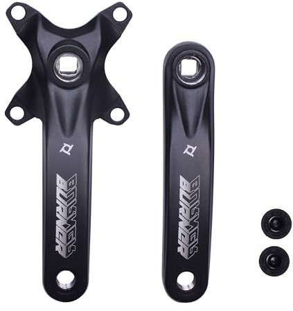 PROWHEEL Fahrrad-Kurbelarm, 1 Paar, universal, 152 mm/160 mm/165 mm/170 mm/175 mm, BCD, 104 mm, Vierkantloch, Fahrrad-Kurbelarm für Citybike, Rennrad, Klapprad, Mountainbike, E-Bike