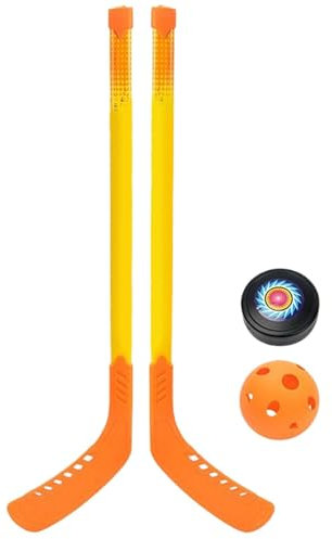 Seyrnicay Outdoor-Hockey-Set - Leichtes Hockeyschläger-Set - Outdoor-Eishockeyball-Set für Kinder, leichtes Hockeyschläger-Set für Anfänger