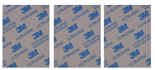 Almohadillas suaves esponja de lijado hechas de 3 M, almohadillas de espuma para pulir en seco y húmedo, lavables y reutilizables: (ultrafinas)