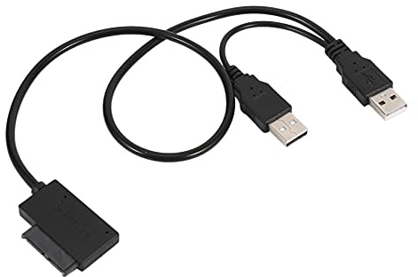Asyduey Mince Câble USB 2.0 À 7 + 6 Alimentation Externe pour Ordinateur Portable Adaptateur Convertisseur Support Window XP / 7/8 / 10 OS EM88