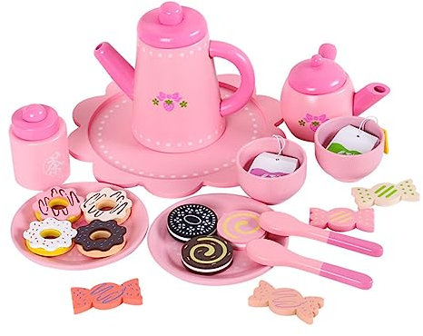 Toyvian 1ensemble Vaisselle Simulation pour Garçon Fille Set De Thé Rose pour Jeux De Rôle Jouet Éducatif De Cuisine pour Et Parfait pour Anniversaire Moments De