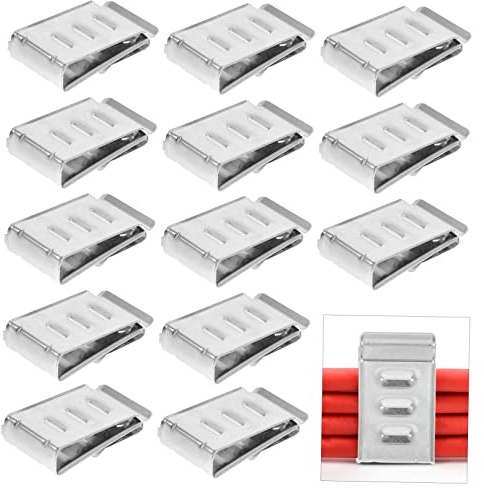 HOLIDYOYO 20pezzi Cavo Fotovoltaico Clip Per Pannelli a Energia Clip Metalliche Per Cablaggi a Energia Gestione Cavi Per Applicazioni Per Cavi Per Rimorchi Morsetto Per Fotovoltaici