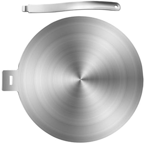 UKCOCO Plaque pour Induction Adaptateur en Acier Inoxydable Plaque Conductrice de Chaleur Compatible Gazinière la Cuisine Sûre et Rapide