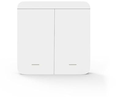 Kit interruttore luce Smart WiFi - Ricevitore + interruttore wireless, telecomando intelligente, compatibile con app Tuya e Google Home/Alexa (1 interruttore (2 tasti)
