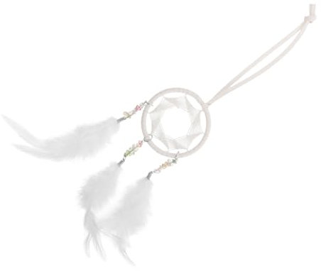 Healifty Atrapa Sueños Colgante de Viento Accesorio para Coche Adorno para Espejo Retrovisor Decoración Interior Boho para y Uso Diario