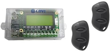 RKIT Radium 3-Piece Stand-Alone Access Control Kit with WR2LCD Receiver and Two 2-Channel Key Fob Transmitters Wireless Entry Motion Detection CCTV Surveillance System