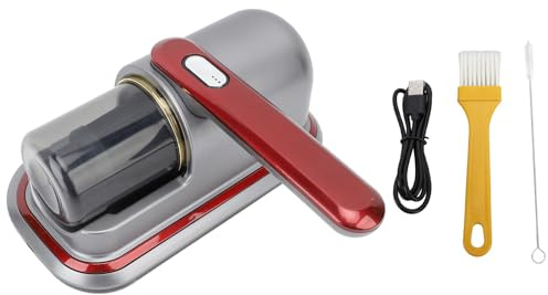 Respicefinem Aspirapolvere da Letto Portatile con 8000Pa Potente Luce UV di Aspirazione e Doppi Battitori per Materasso Divano Coperta 100W Anti Allergia