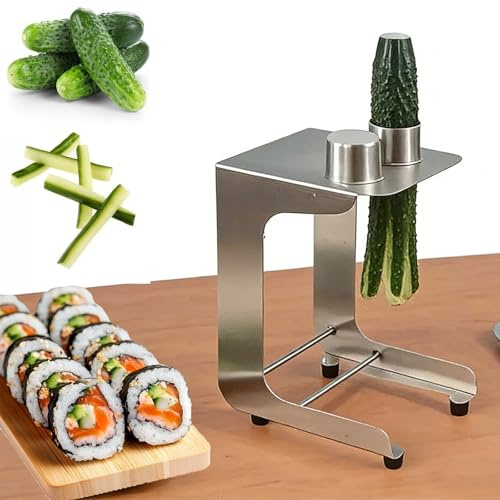 Morotspinnfräs verktyg, rostfritt stål manuell gurkskärare, snabb skärning 10 skivor/min, 45 mm diameter, lätt att rengöra, för matlagning, sushi, hem