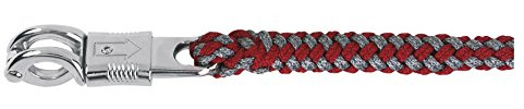 Kerbl Strick Führstrick Exclusiv mit Panikhaken, Rot, 321402
