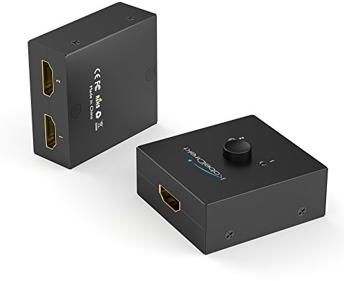 KabelDirekt – Commutateur HDMI bidirectionnel/répartiteur (Full HD 1080p, 4K Ultra HD, 2160p, 3D, CEC, HEC, Deep Color)