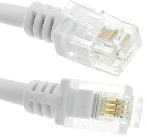 ADSL 2 + Alto Velocidad Banda Acha Módem Cable RJ11 a RJ11 10 m Blanco [10 metros/10m]