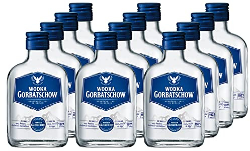 Wodka Gorbatschow 37,5 Prozent vol. (12 x 0,2 l) Premium Vodka im Taschenformat - milder Geschmack; ideal für Cocktails oder Longdrinks aber auch zum puren Genuss