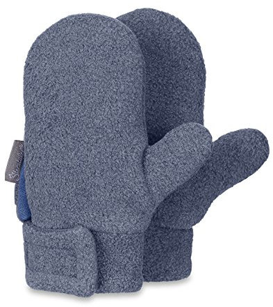 Sterntaler Jungen Fäustel Handschuhe, Blau (Jeans Melange 347), 3