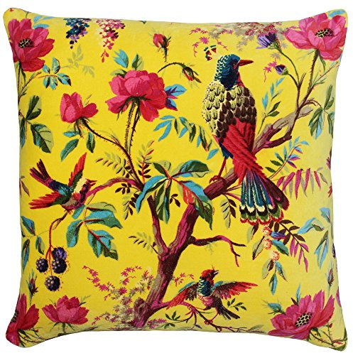 Paoletti Paradise 50X50 C/CASE Yellow, Baumwolle, Gelb,50x50cm