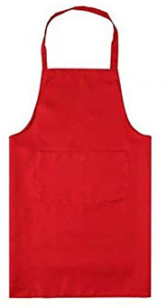 Kockförkläde kockförkläde vanlig färg, vuxna kvinnor unisex, hållbar bekväm med framficka tvättbar för matlagning bakning kök restaurang hantverk