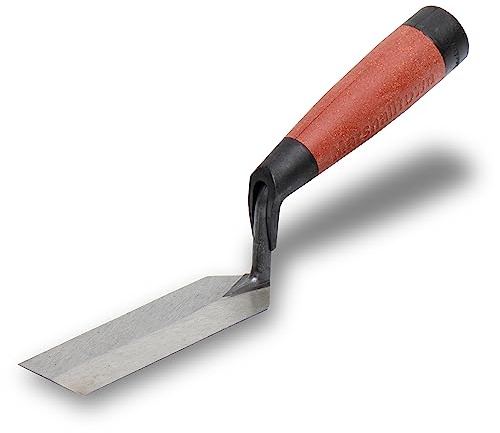 MARSHALLTOWN Margin Trowel, 5 x 1 1/2 Inch Blade, Spread Mortar and Tile Adhesive, Durable High Carbon Steel, Wood Handle, Tile Trowel, Made in the USA, 54DC