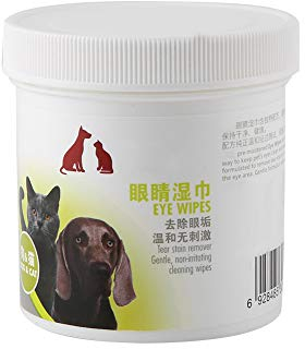 Sonew 100Pcs Cleaning Wipes, Dog Eye Wipes Cleaning Wipes, Ear Cleaning Wipes for Dogs and Cats to Remove Spots Caused by Tears Mucus Saliva