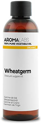 Bio Weizenkeimöl (Triticum aestivum L) – kaltgepresst & unraffiniert – 100% reines Pflanzenöl – 100 ml – Aroma Labs