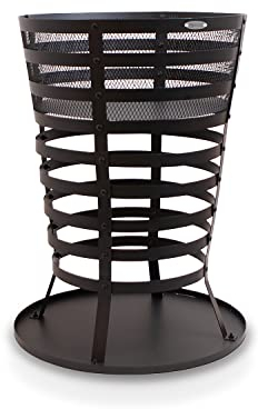 HEAT Outdoor Living Cesta de Fuego para el Grten – Hoguera Exterior y Barril de Fuego – Cesta para el jardín – 43 x 46 x 64 cm – Mandal Negro