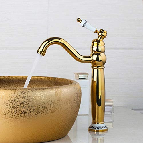 YHSGY Badarmatur Einhand-Waschtischmischer Wasserhahn Badwaschbecken Wasserhahn Messingbehälter Waschbecken Wassermischer