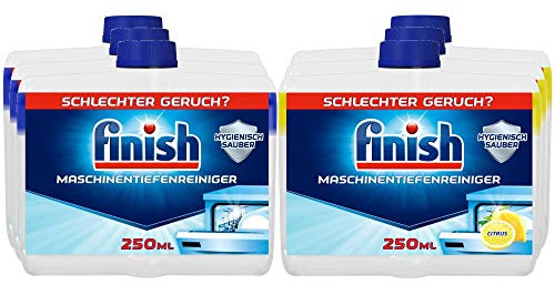 Finish Maschinentiefenreiniger Mixpack – Flüssiger Maschinenreiniger gegen Kalk und Fett für eine saubere Spülmaschine – 6er Pack (6 x 250ml)