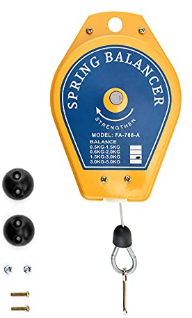 QWORK® Retrattile Bilance a Molla Supporto, Spring Balancer, 1.5-3 kg