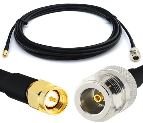 RANGEFUL SMA Maschio a N Femmina Cavo coassiale 15m 50ohm RG58 prolunga 15 metri a bassissima perdita per LTE Antenna esterna 4G 5G Modem Amplificatore GSM Router WIFI Ripetitore cellulare