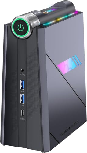 ACEMAGIC AD08 Mini PC Core i9-11900H(4,9GHz,24MB cache),16GB DDR4 512GB SSD, micro desktop 3 modalità regolabili per gaming/business [WiFi6 / BT5.2 / Dual ventole]