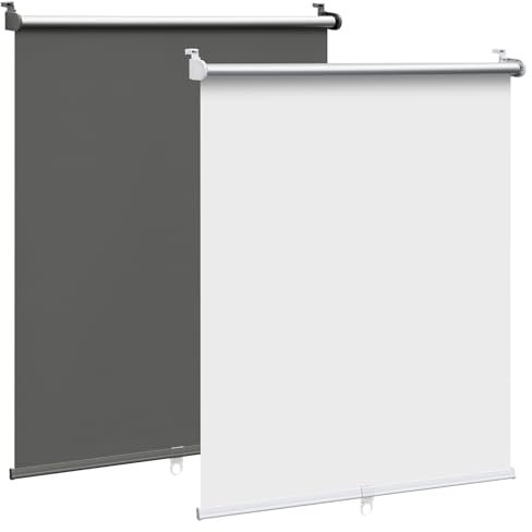 WOLTU Store Enrouleur Occultant sans Perçage, Store Opaque et Thermique sans Fil, Protection Solaire et Intimité, pour Salle de Bain, Cuisine, Chambre, 60x150 cm, Blanc