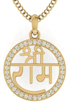 LMDPRAJAPATIS God Religious Shree Ram Gold Plated Pendant Jewelry For Men And Women's