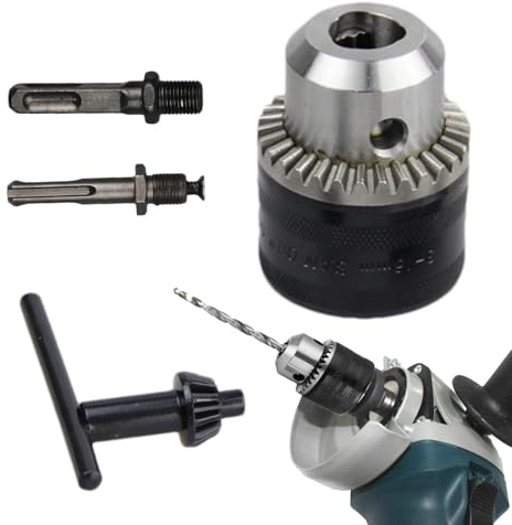 Adaptador de portabrocas de impacto, adaptador de portabrocas de taladro, herramienta de conversión de convertidor para atornillador de impacto con capacidad de 1,5-13 mm, adaptador de broca