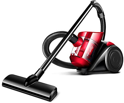 DFYOZX Aspirateur Cylindre sans Sac, léger, Compact, 1,5L 1200W Haute Puissance, Filtration Multiple, éliminer Les acariens