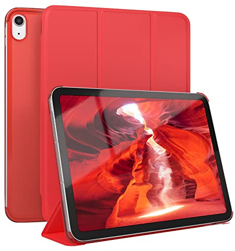 EAZY CASE - Skyddshölje för iPad 11. Gen A16 (2025) Smart Cover Tablet Smartcase med ställfunktion Flip ståfunktion Sleep Wake Up Syntetiskt läder Röd