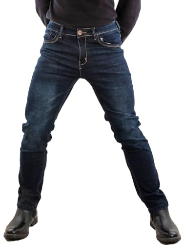 Toocool - Jeans Uomo Pantaloni Regular Fit Denim Vita Regolare 4 Stagioni LE-2487 [2376 Blu, 54]