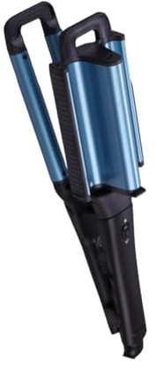 WRITWAA 1 Stück Keramikhaar -Lockenstange Frauenfrisurenwerkzeug Lockenwickler für den Haushalt Wellen-Lockenstab dreischichtiger Lockenwickler Lockenstab Haare goldene Keramik Blau